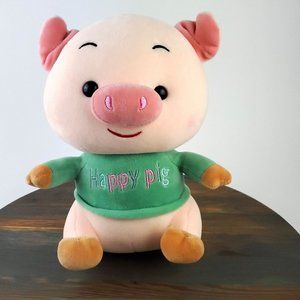RARE Duoai Plush HAPPY PIG So Soft and Cute ✨🐷 8.5 "